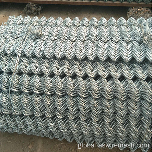 Black Coated Chain Link Fence Hot dipped galvanized used chain link fence Manufactory